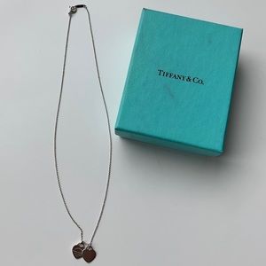 Tiffany & Co | Mini Double Heart Tag Pendant